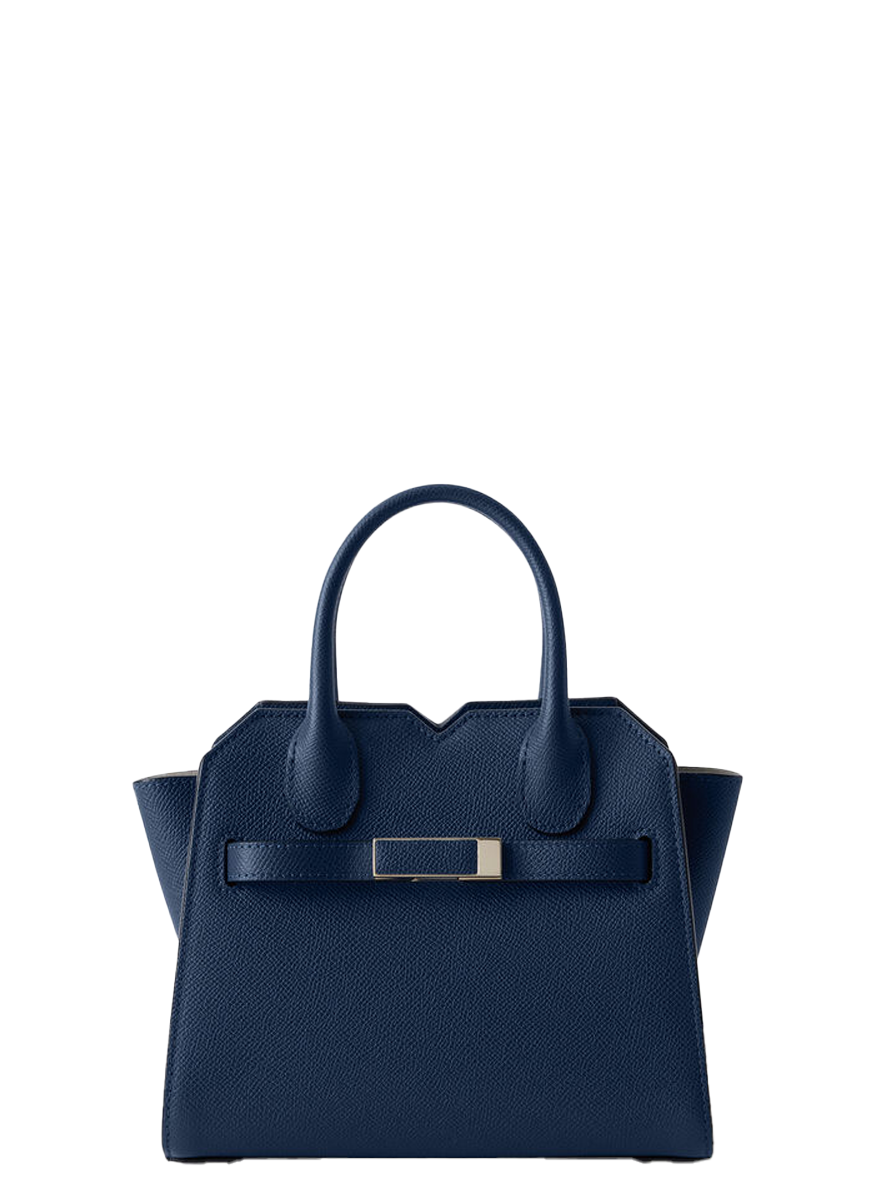 Milano Crossbody Micro Bag in Sapphire Blue