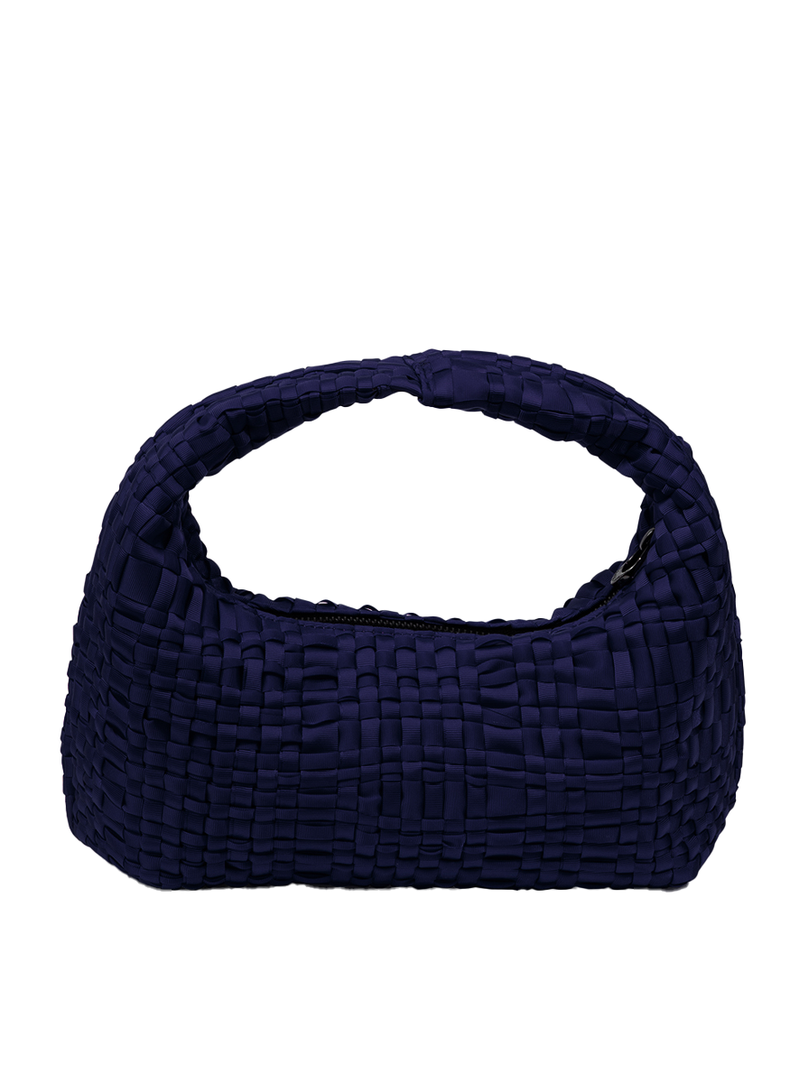 Rebirth Bow Ribbon Shoulder Bag in Navy