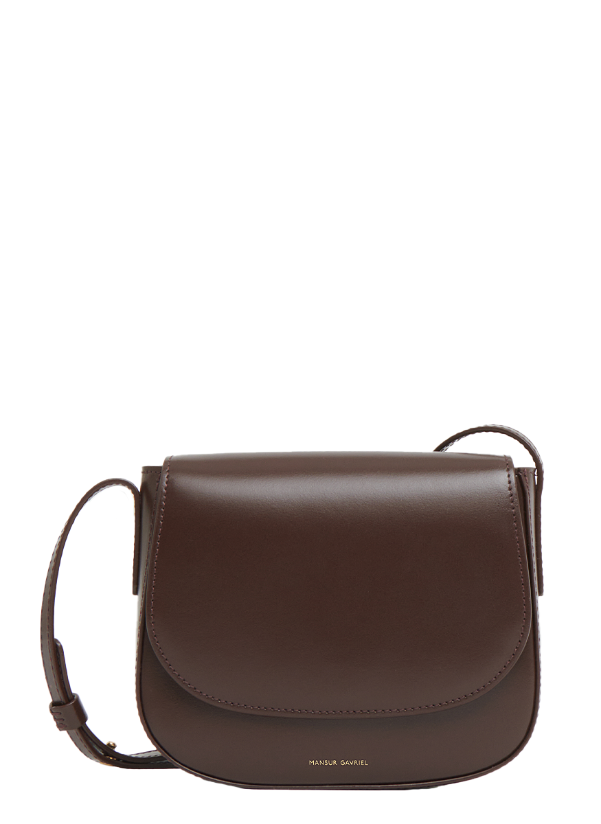 Classic Mini Crossbody in Chocolate Leather