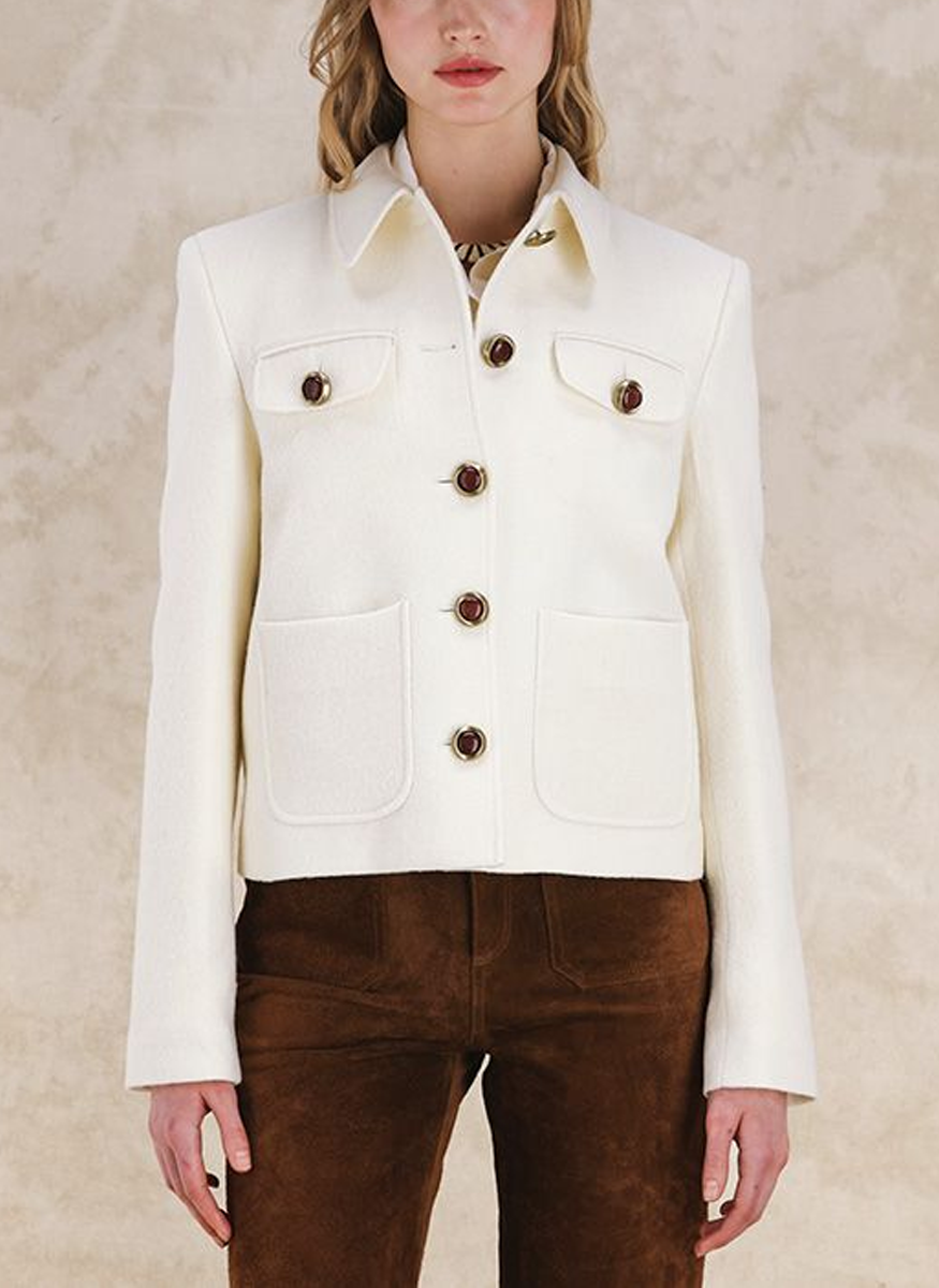 Brushed Wool Jacket - Fortela