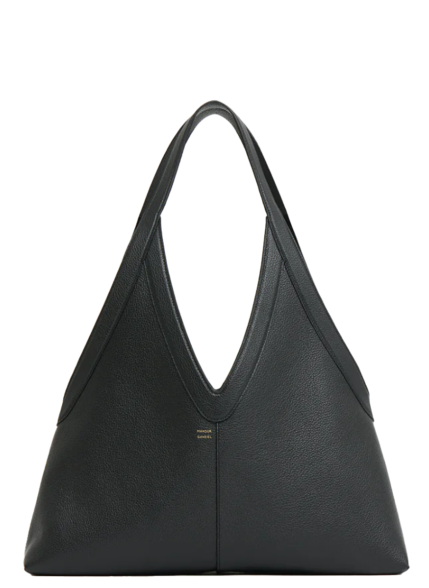 Soft M Tote in Black Leather