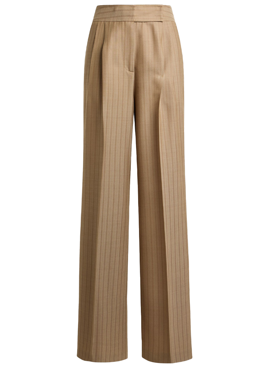 Stripe Pleated Trouser