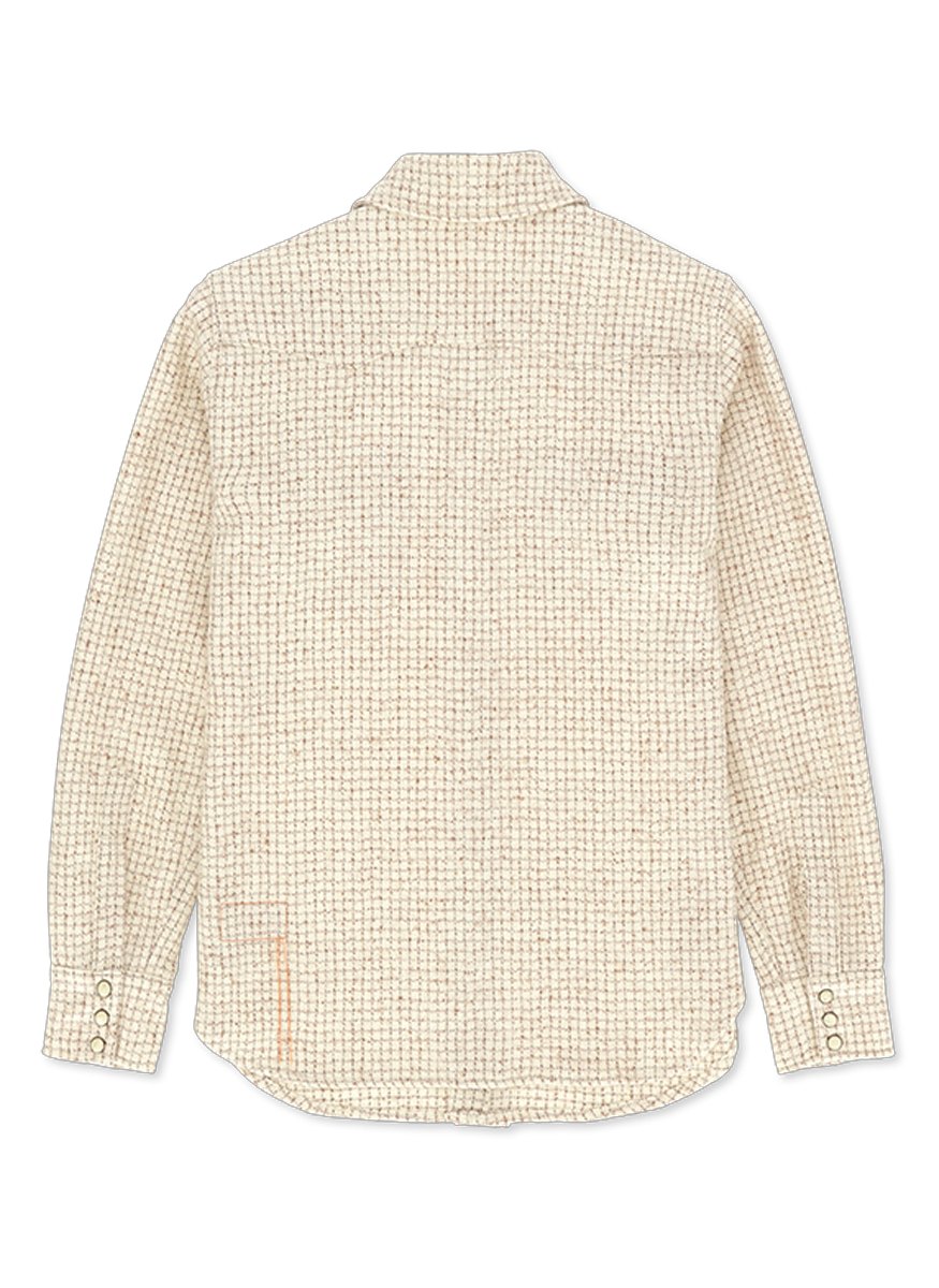 Brushed Check Wool Shirt - Fortela