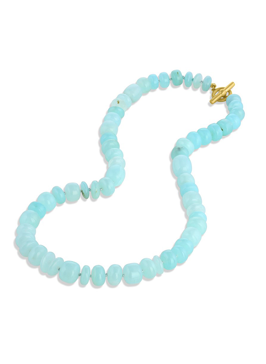 Peruvian Opal Bead Necklace