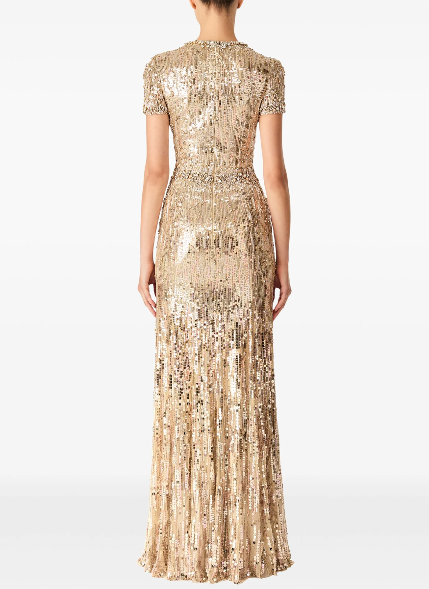Celeste Beaded Sequin Gown - Jenny Packham