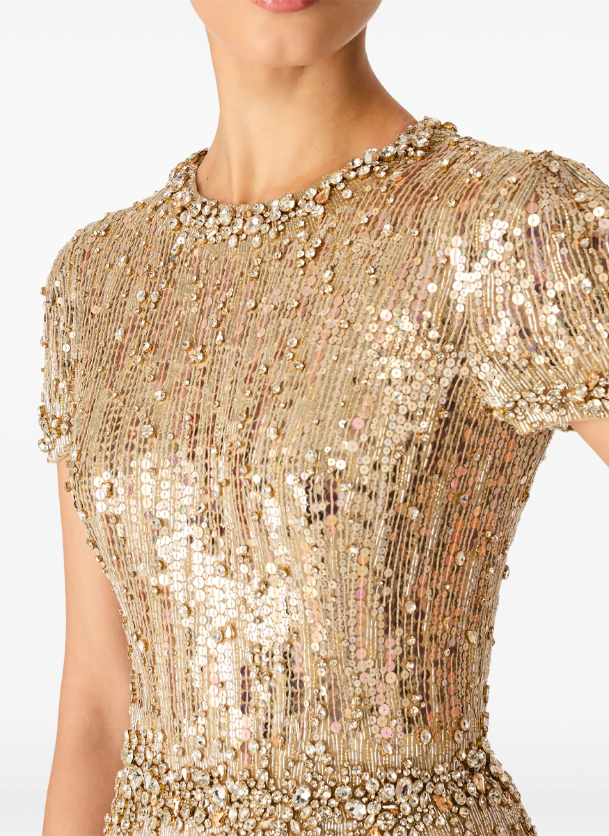Celeste Beaded Sequin Gown - Jenny Packham