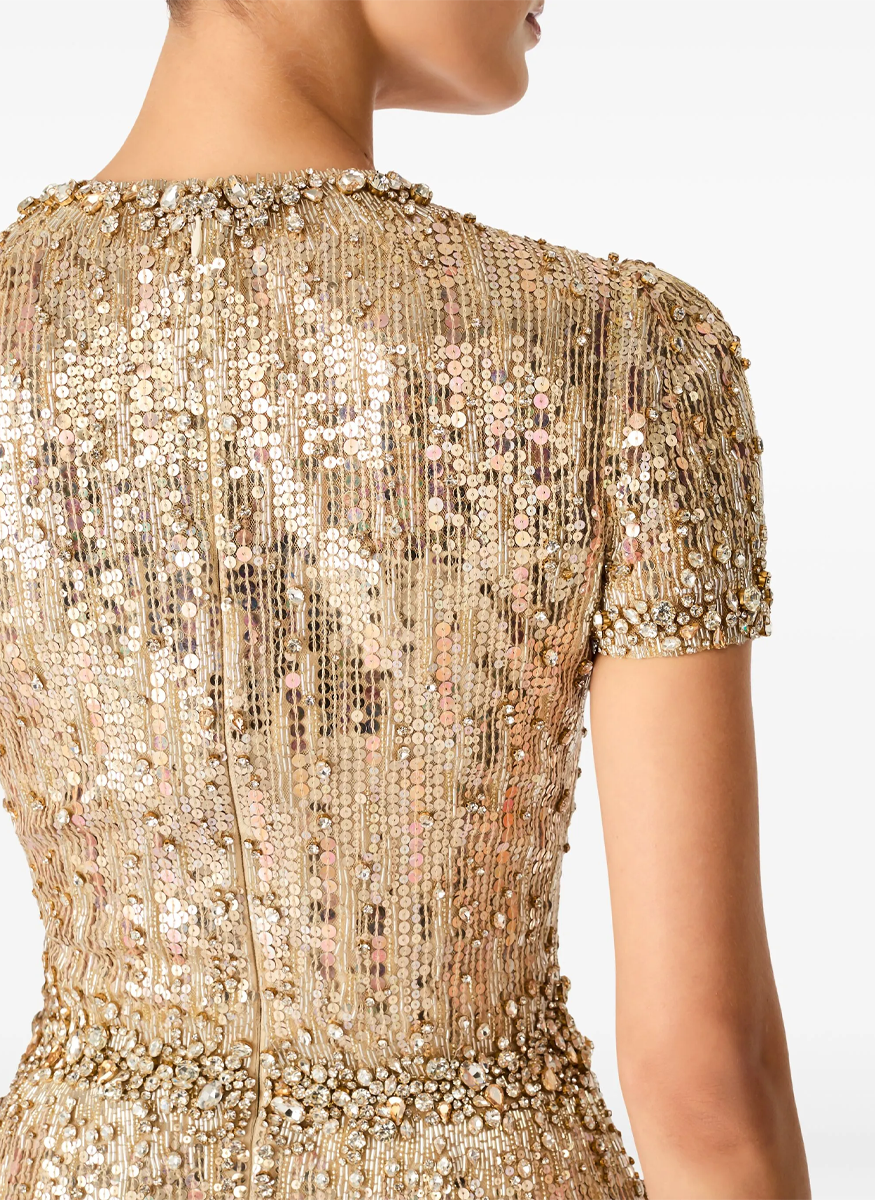 Celeste Beaded Sequin Gown - Jenny Packham