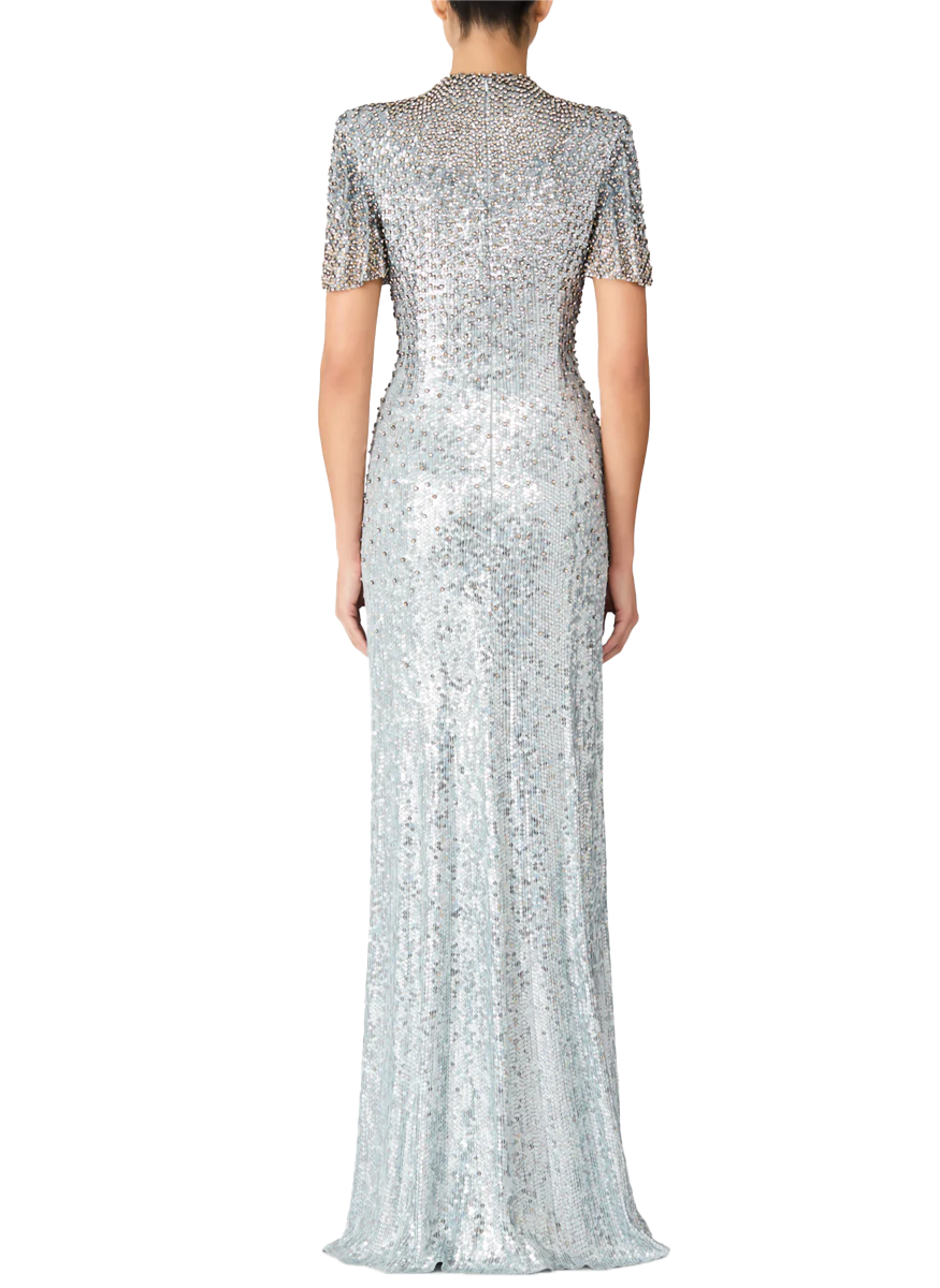 Jourdain Tonal and Gold Beaded Gown - Jenny Packham