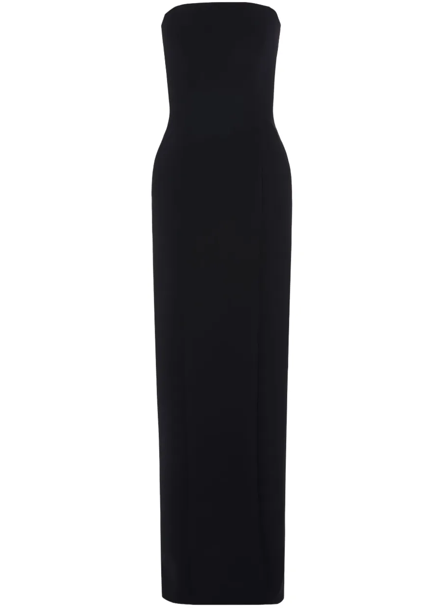 Estelle Crepe Strapless Gown