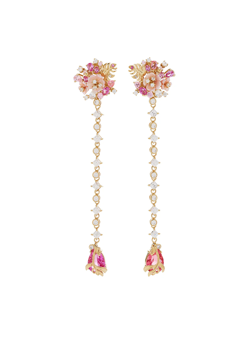 Padparadscha Paradise Drop Earrings