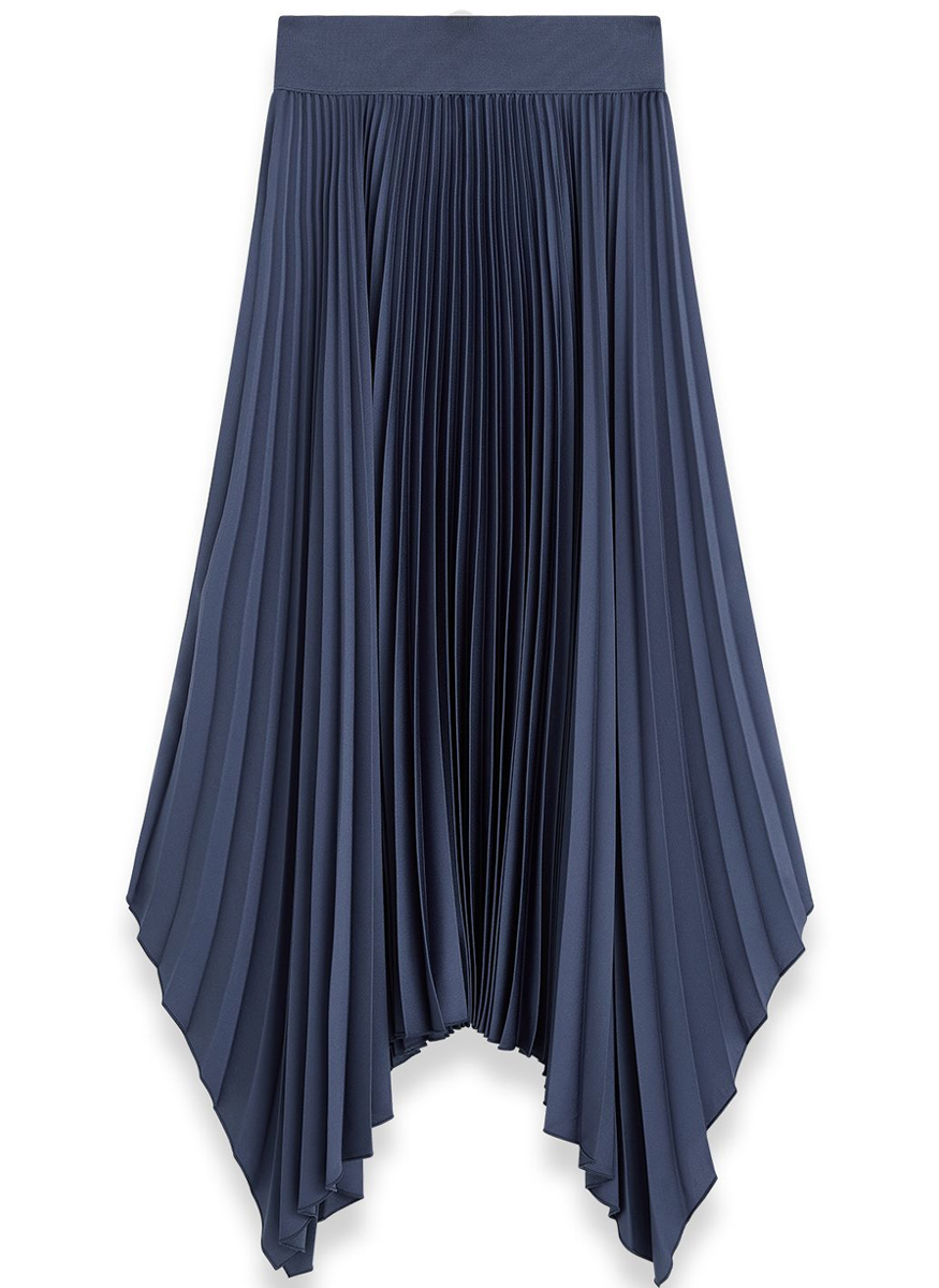 Ade Knit Weave Plissé Skirt