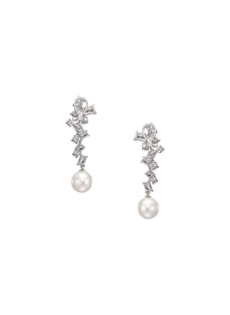 Pearl Shatter Vine Earrings