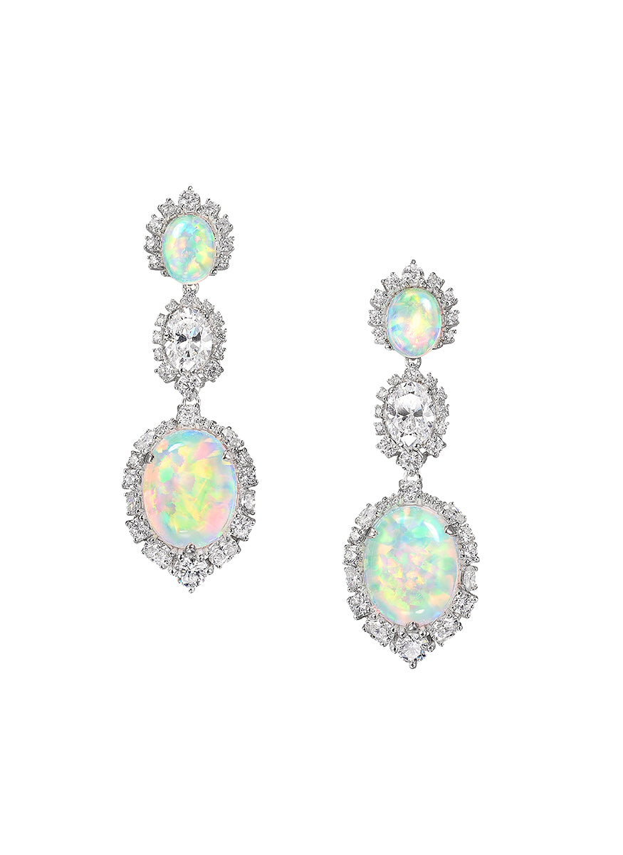Sky Opal Drop Earrings