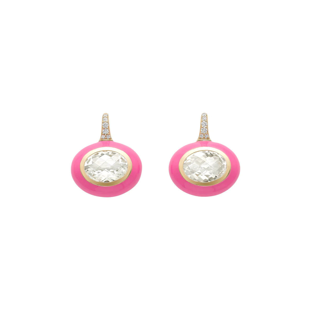 Arena Earrings, Rock Crystal