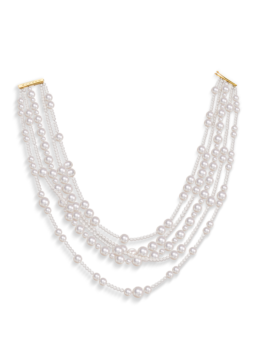 5-Strand Akoya Pearl Necklace