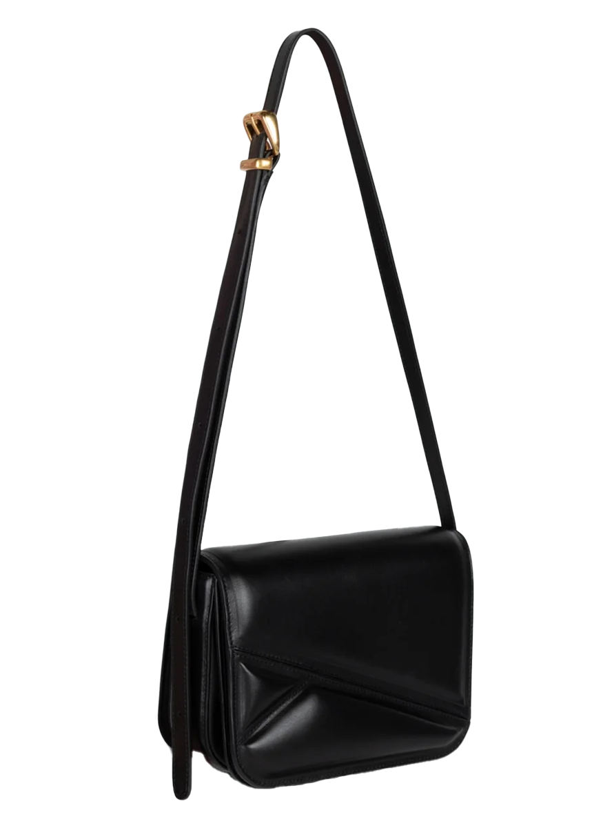 Oscar Medium Trunk Bag in Black Leather