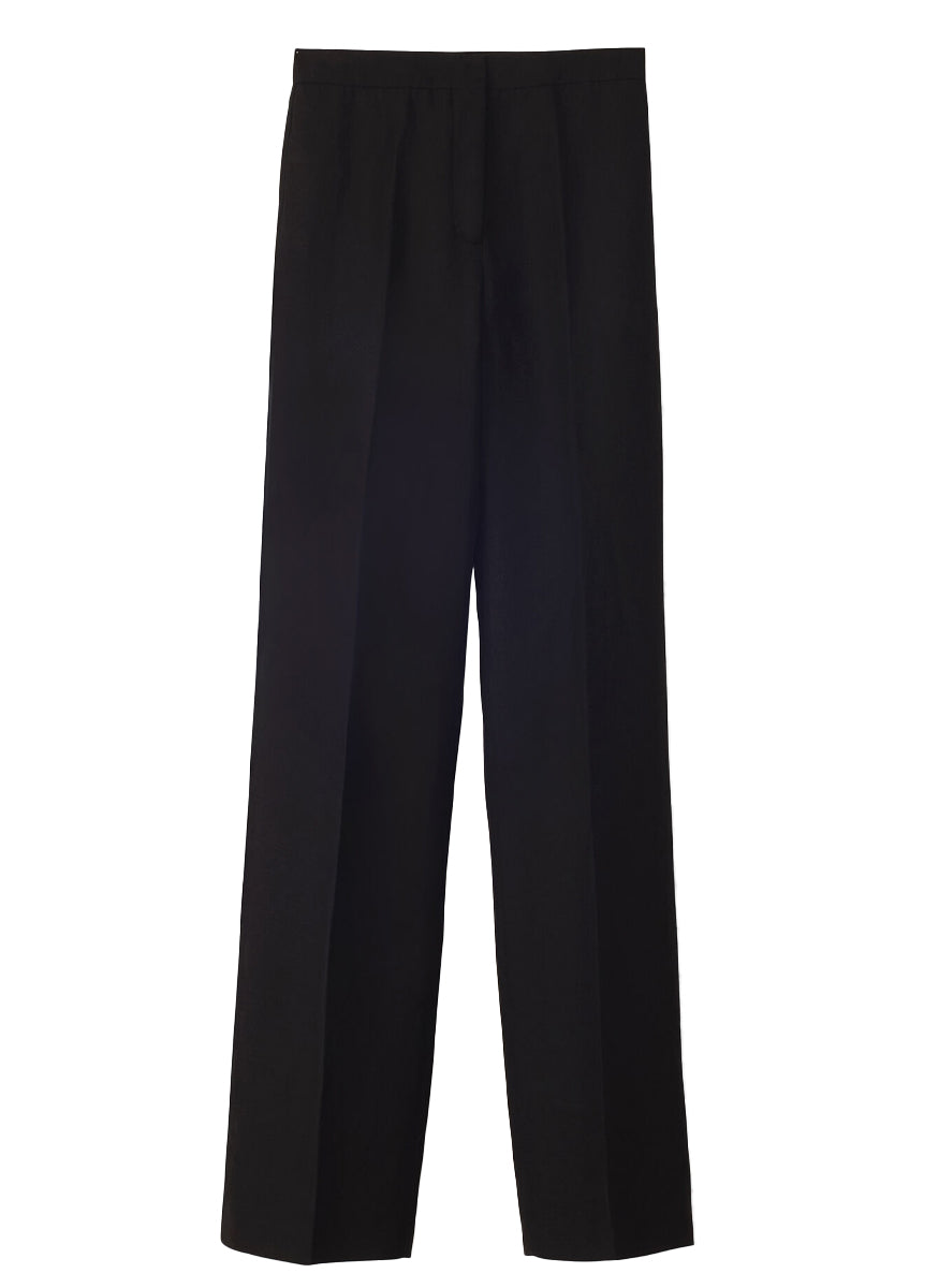 Viscose Linen Straight Trouser