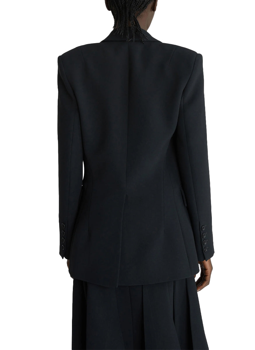 Single Breast Jacket with Floral Brooch - Ermanno Scervino