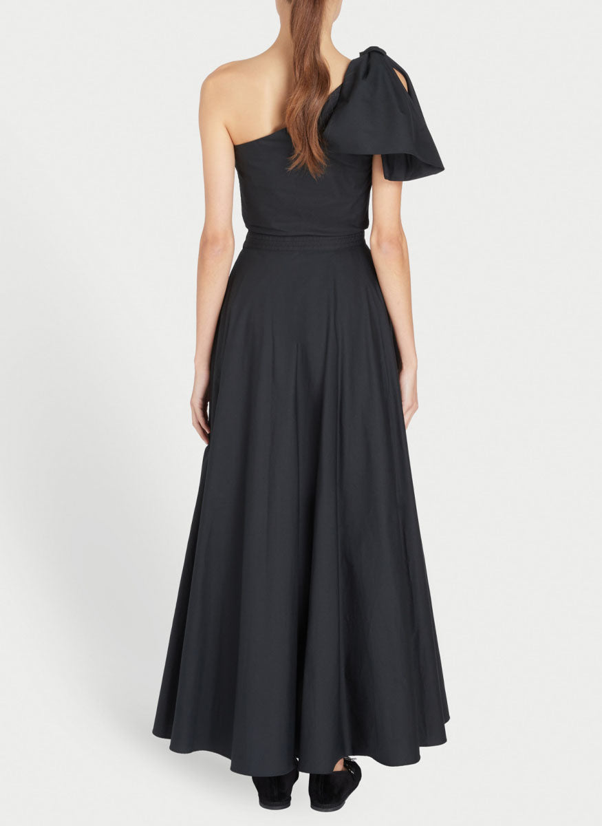 One Shoulder Ruffle Cotton Maxi Dress - Giambattista Valli