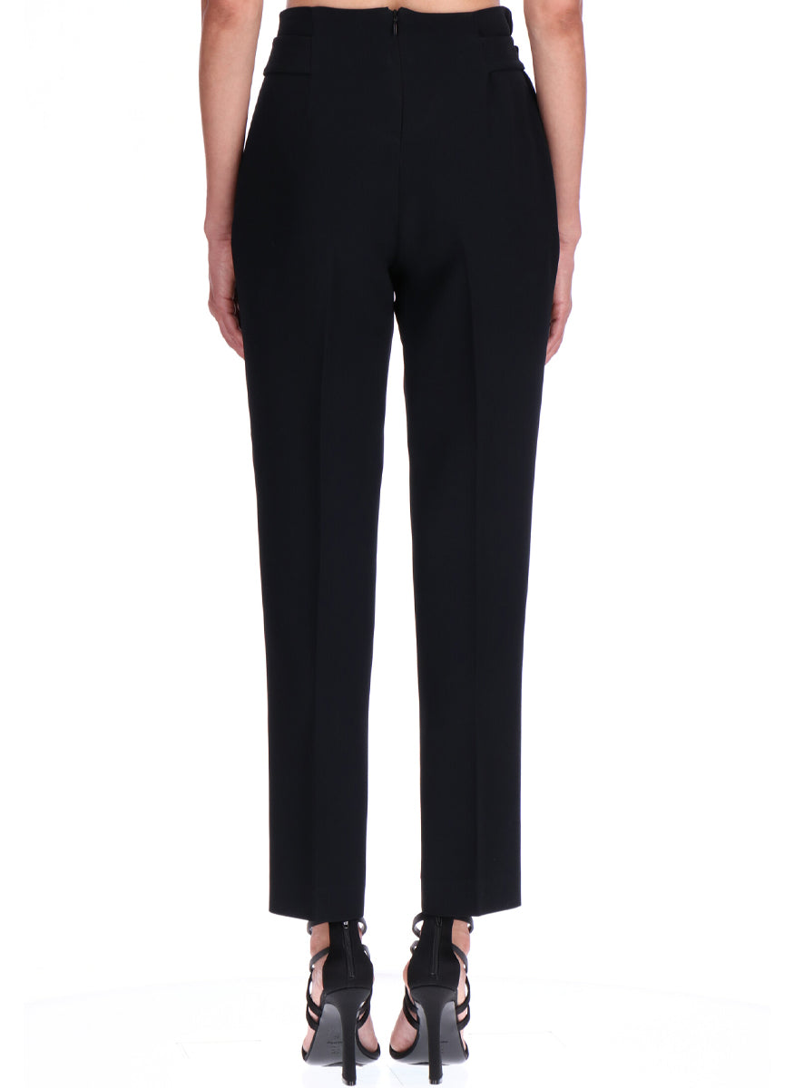 Crepe Pant with Self Belt - Ermanno Scervino