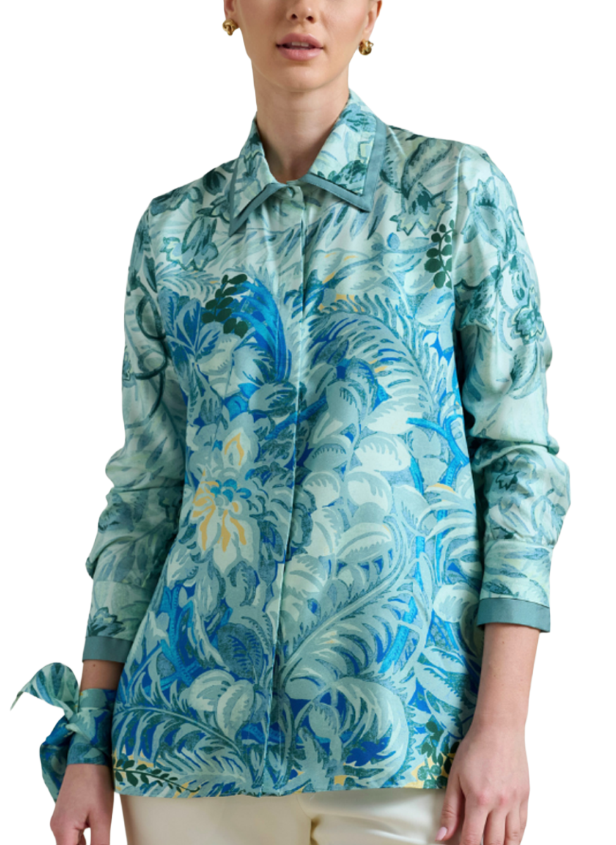 Corsica Printed Silk Shirt