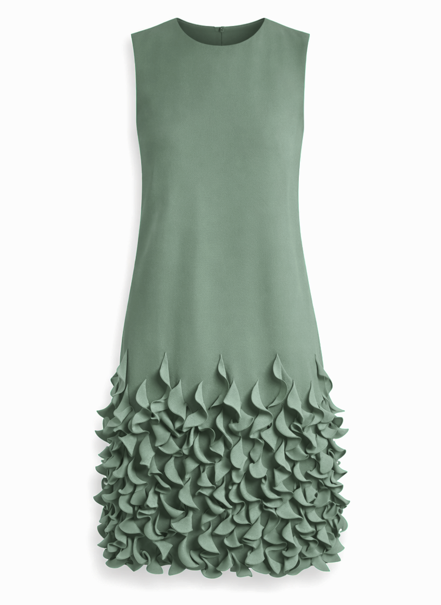 Arak Shift Dress in Dark Sage