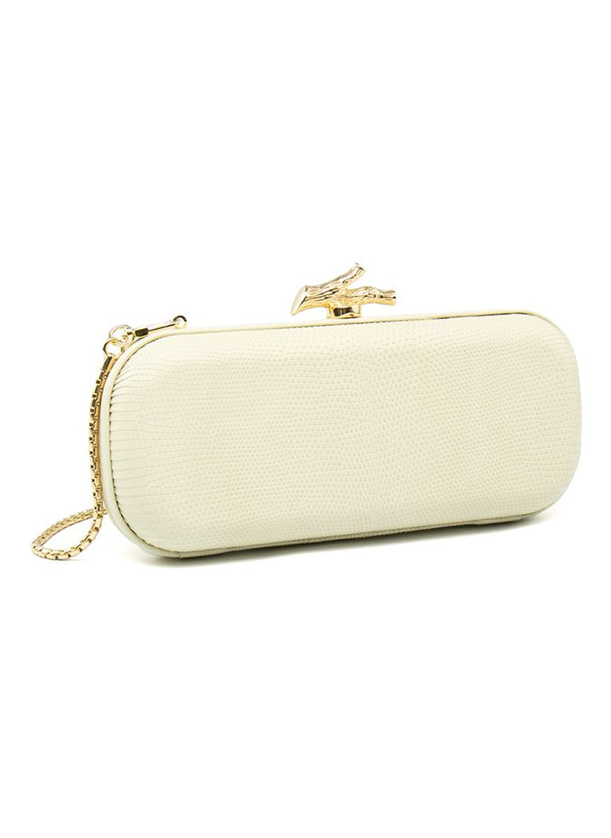 Emilia Clutch In Lizard - Maria Oliver