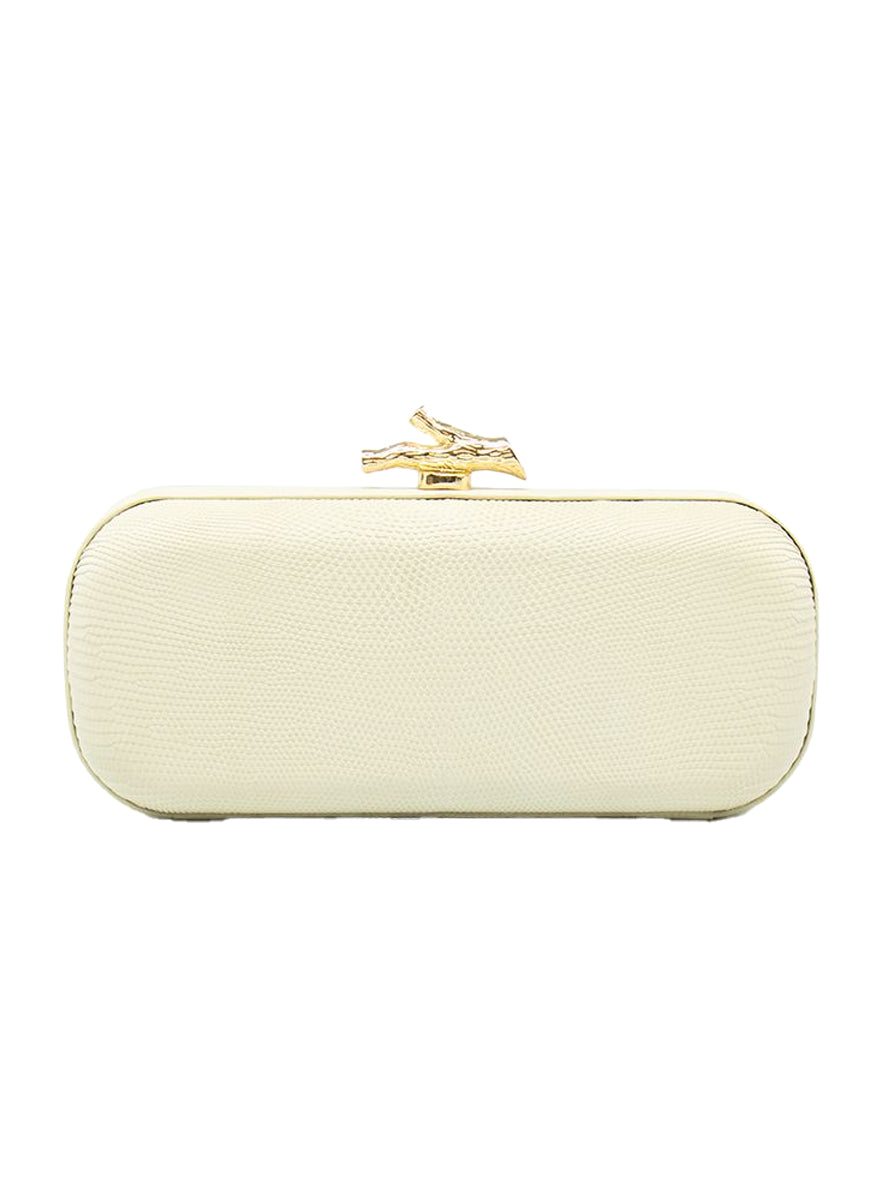 Emilia Clutch In Lizard - Maria Oliver