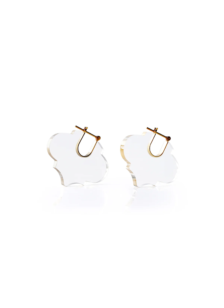 Arabesque Earrings, Crystal Quartz