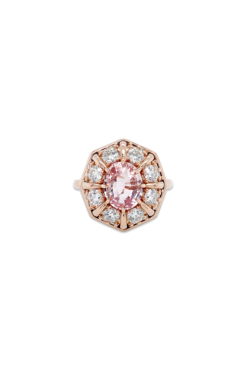 Padparadscha Sapphire Ring