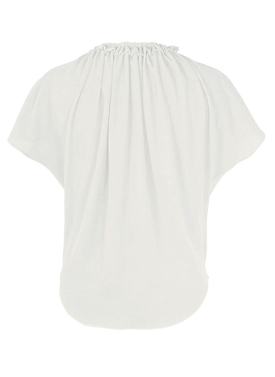 Teuta Delicate Gathered Neckline Top