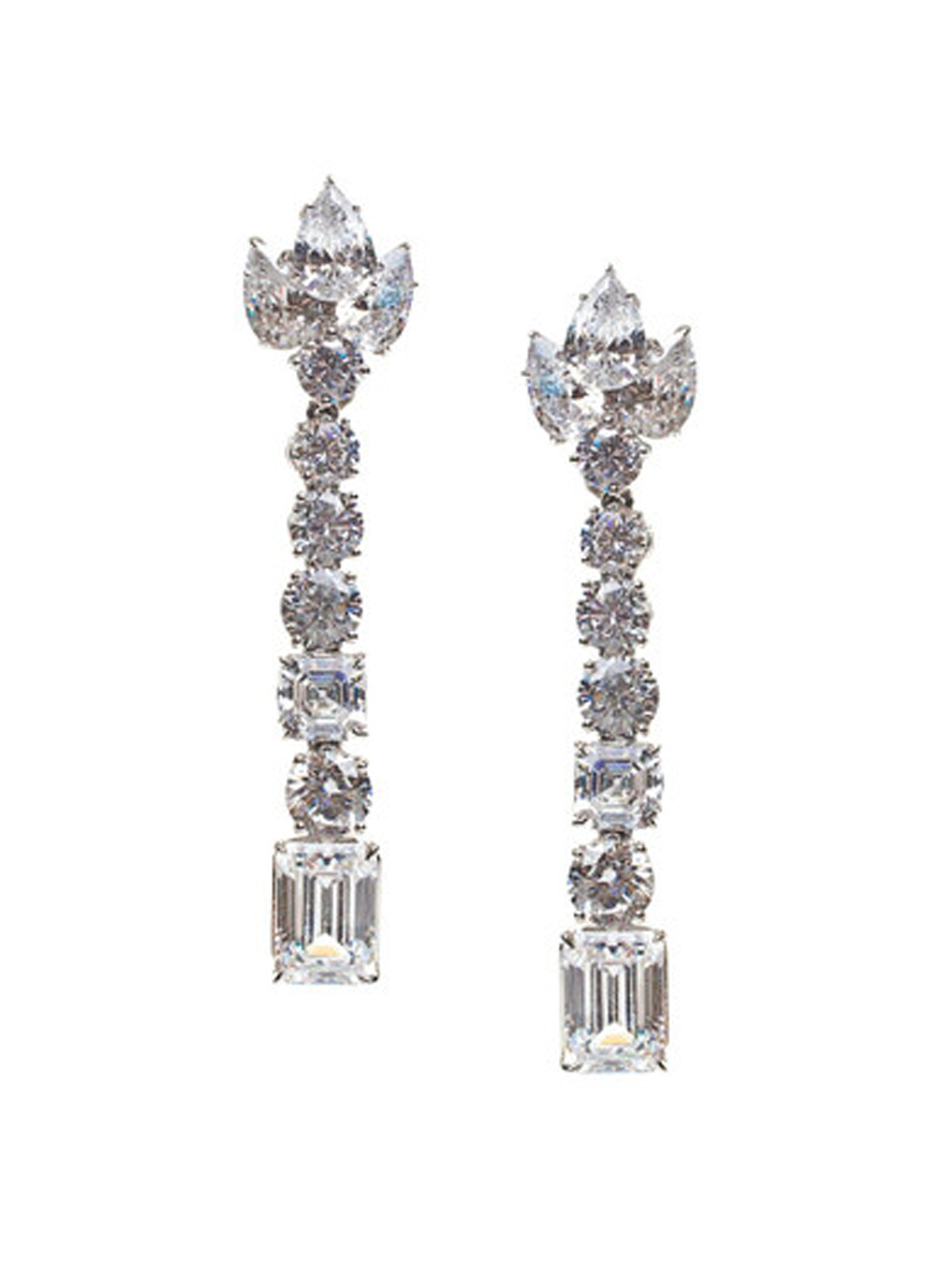 Mixed Shapes Chandelier Earrings
