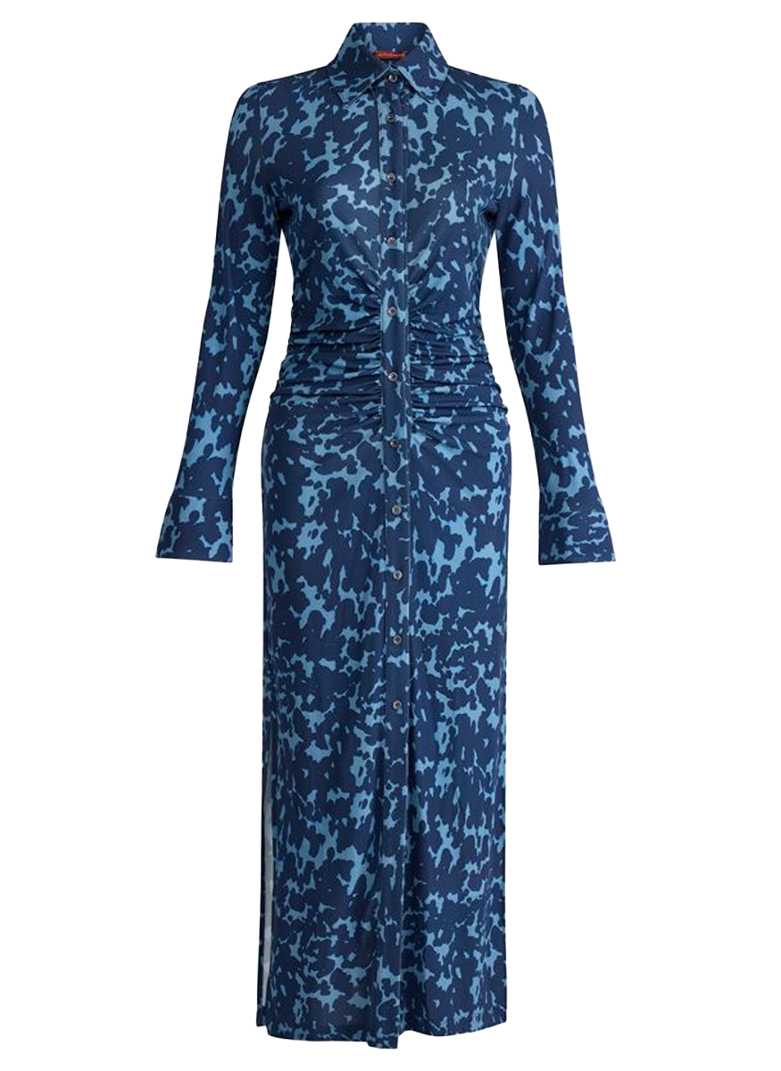 Claudia Dress in Ash Blue Tortoise