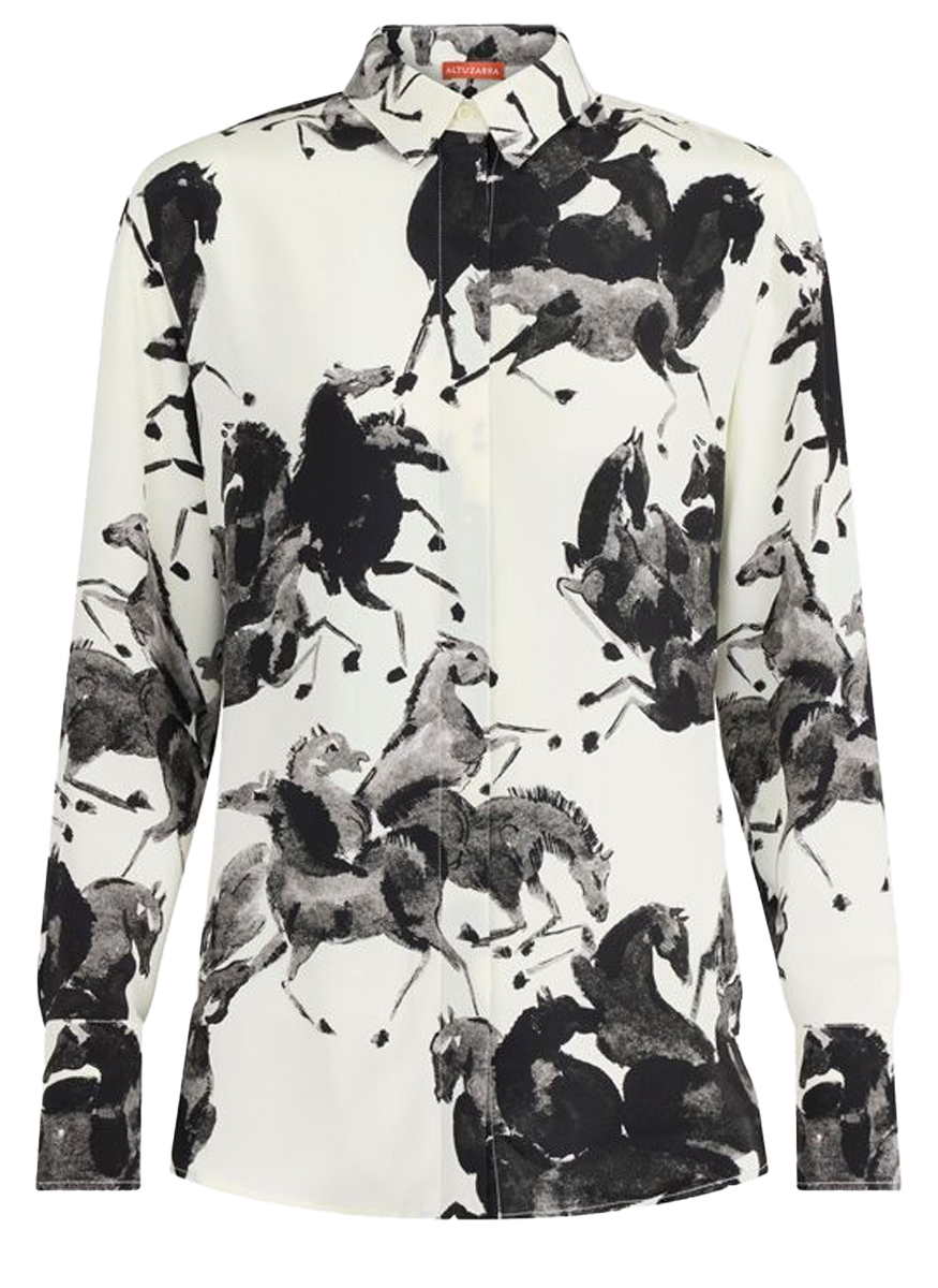 Chika Top in Tortoise Print