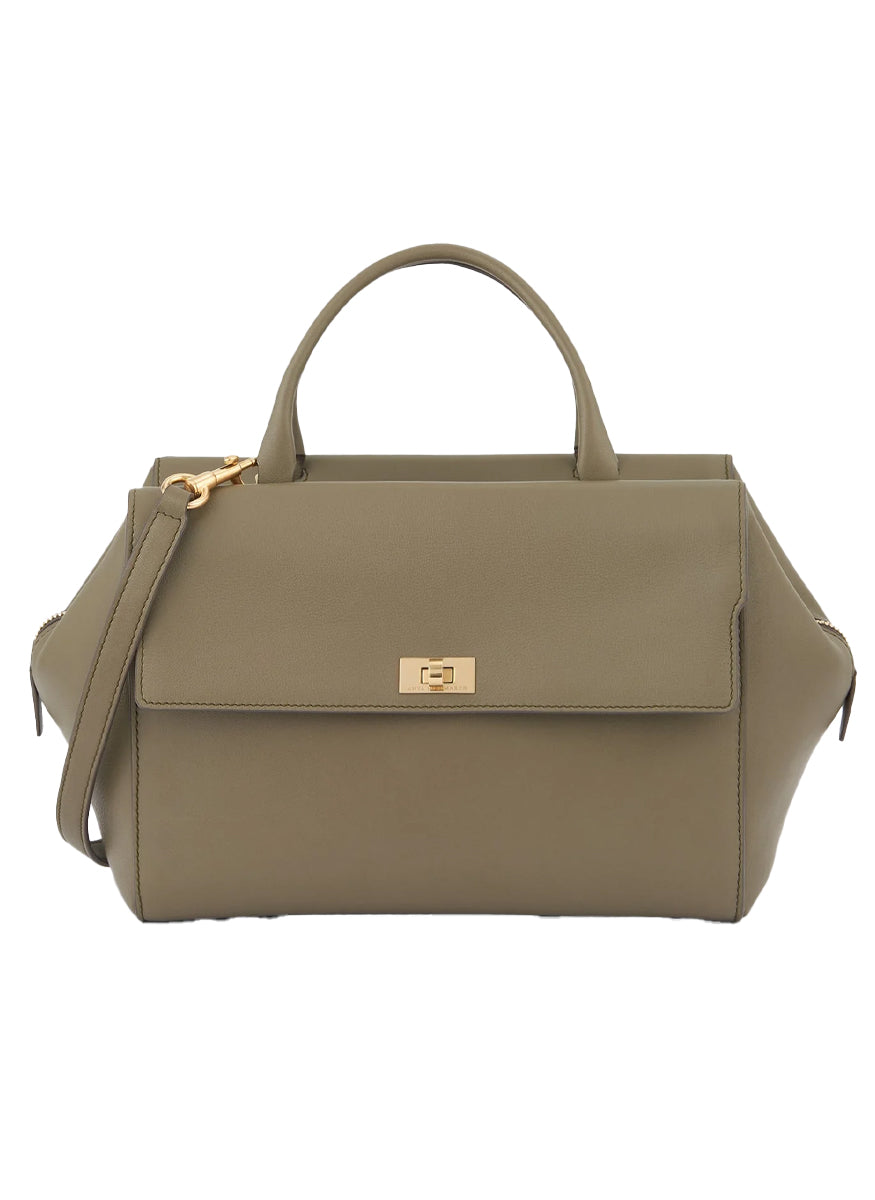 Seaton Top Handle In Classic Calf Leather - Anya Hindmarch