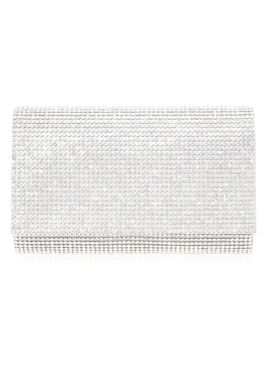 Fizzy Crystal Clutch in Rhine with Chain