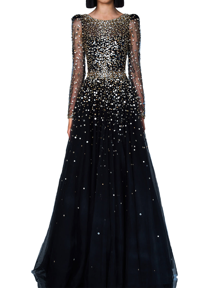 Kuda Long Sleeve Gown - Jenny Packham