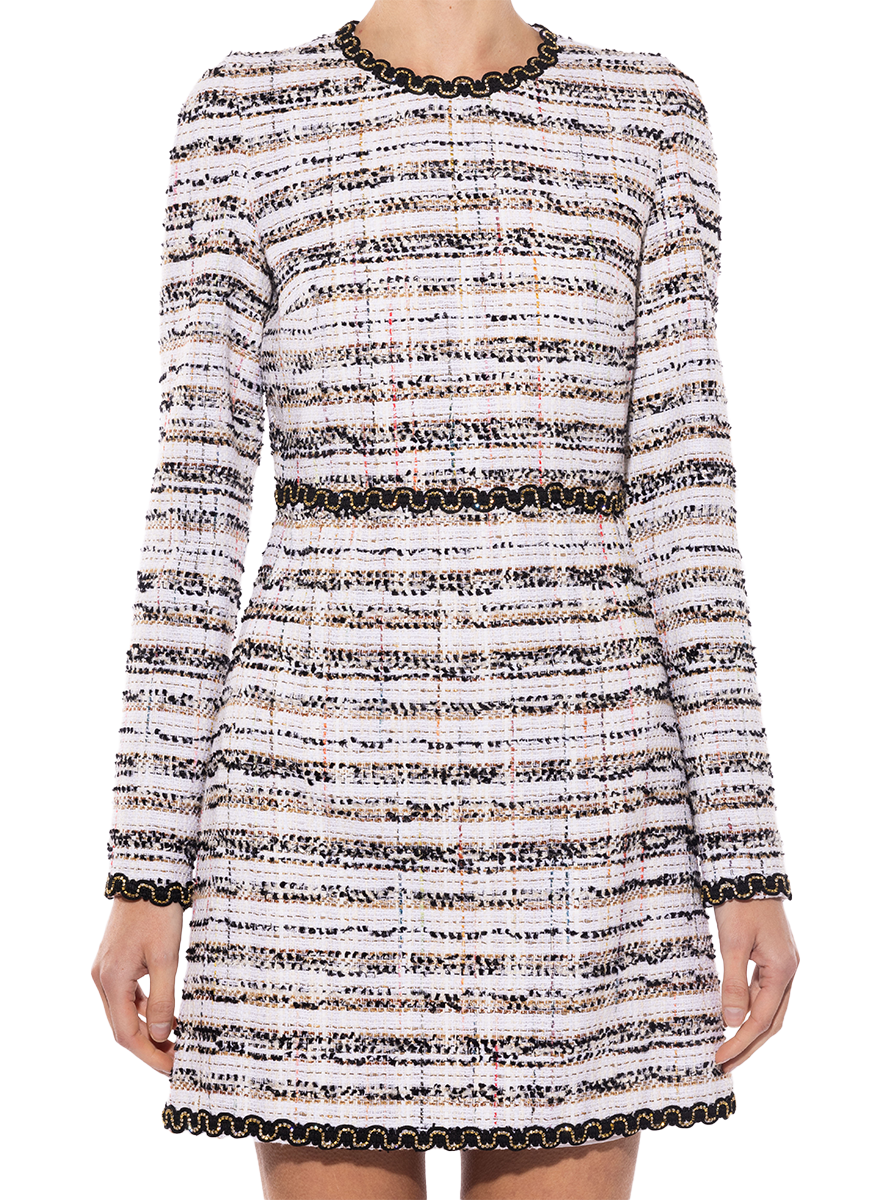 Boucle Long Sleeve Dress