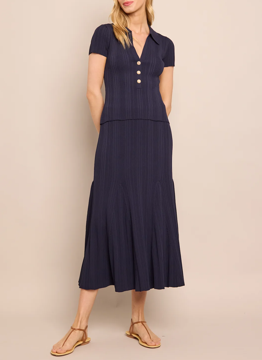 Dara Knit Skirt in Navy
