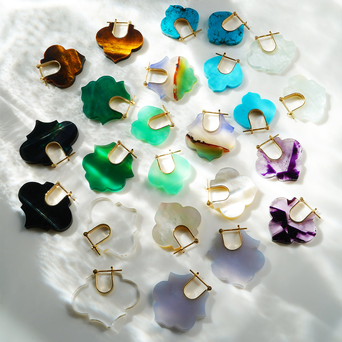 “Damask” Aquamarine Earrings