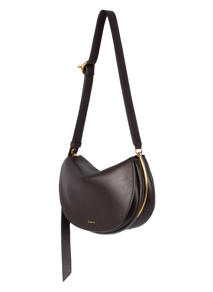 Kate Crossbody Shoulder Bag in Soil Leather
