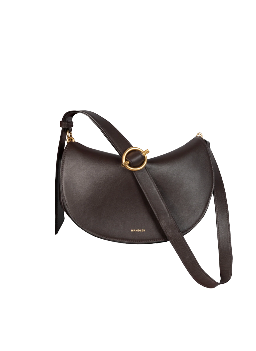 Kate Crossbody Shoulder Bag in Soil Leather