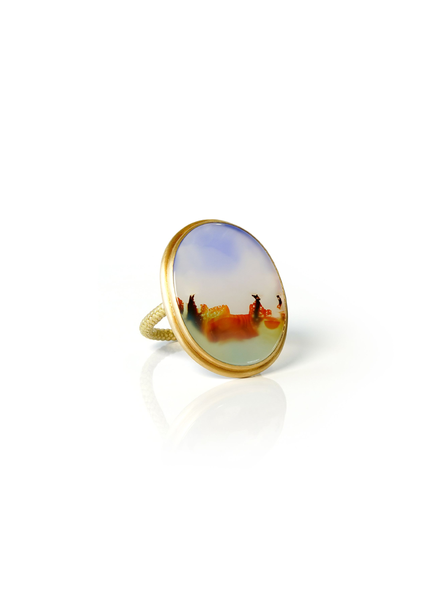Landscape Agate Ring