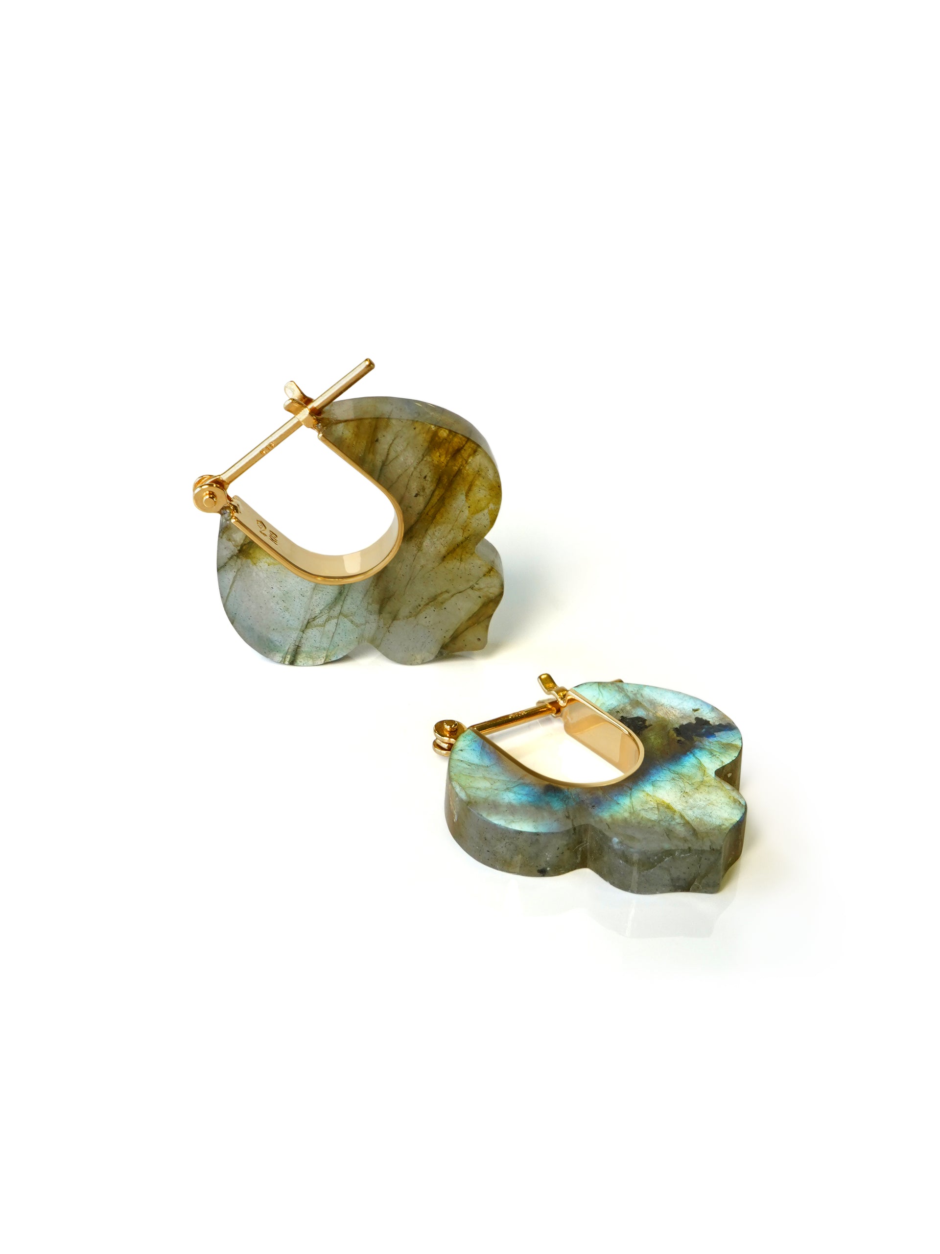 Lily Earrings, Labradorite
