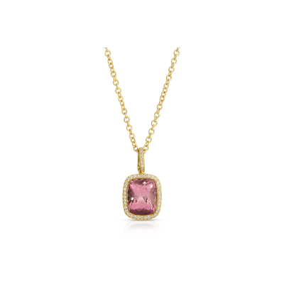 Pink Tourmaline Necklace