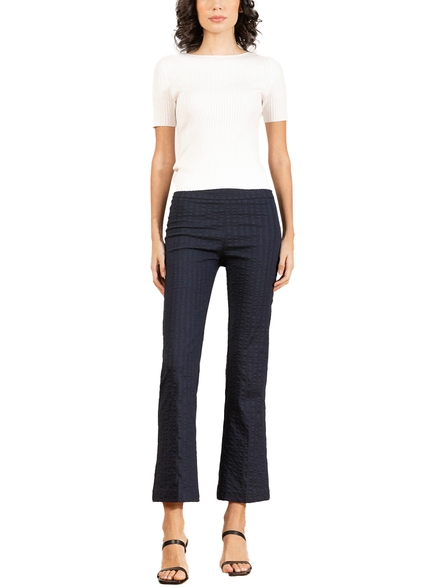 Leo Pant in Seersucker Navy