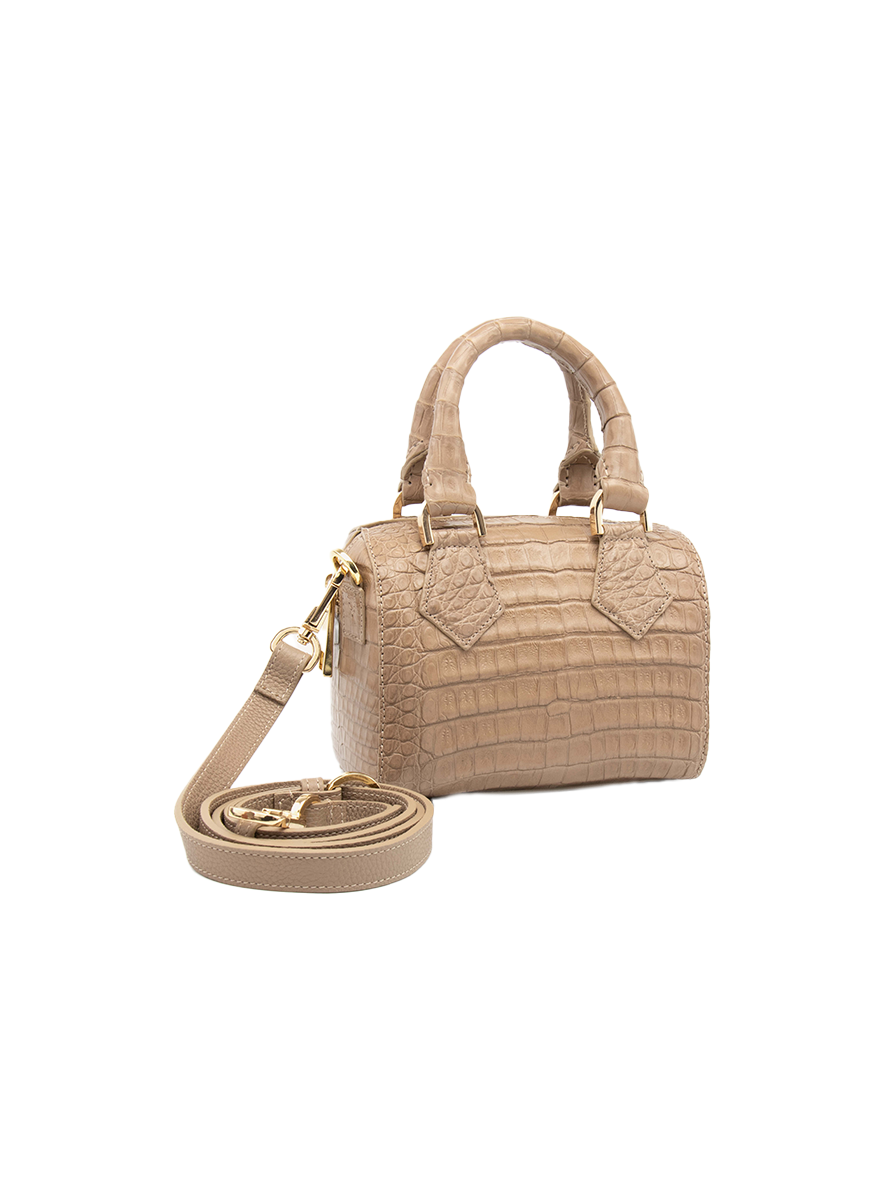 Small Lily Top Handle in Crocodile