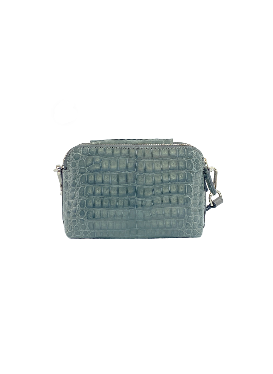 Lucia Crossbody In Shiny Crocodile