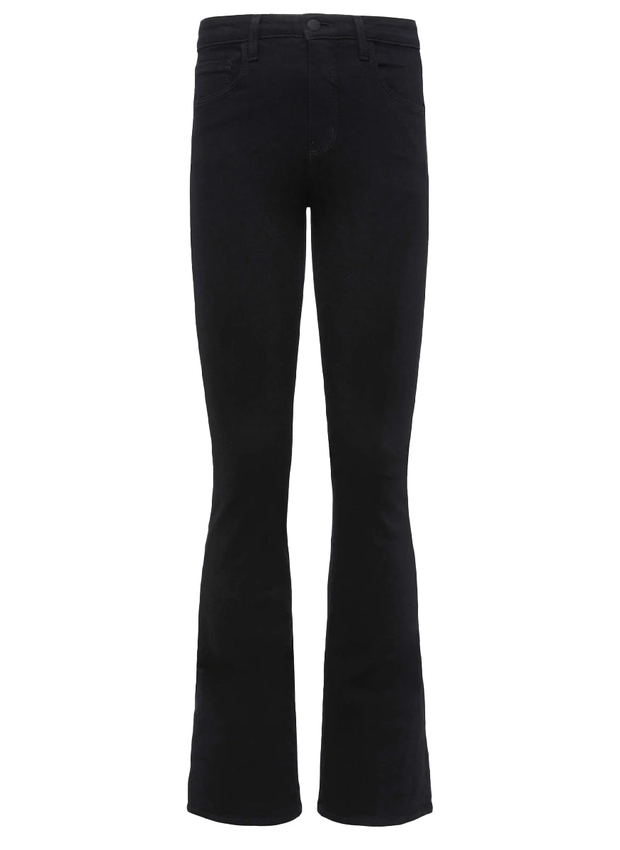 Bell High Rise Flare Jean in Noir - L'Agence
