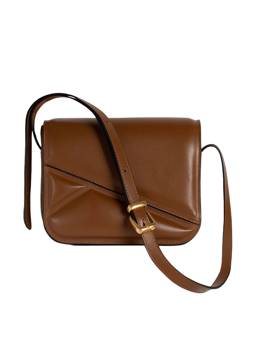Oscar Medium Trunk Bag in Saddle Leather